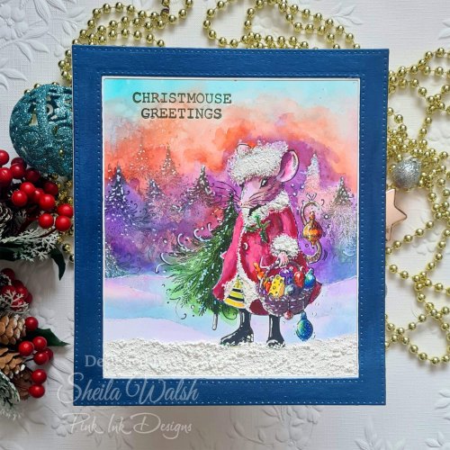 Pink Ink Christmas Stamps with Leonie Pujol 