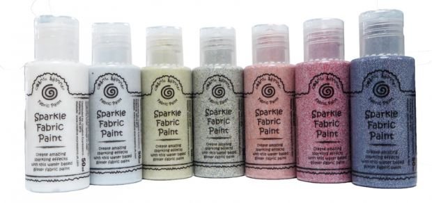 New - Cosmic Shimmer Fabric Paints!!