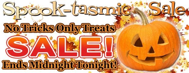 No Tricks, Only Treats sale ends tonight!!