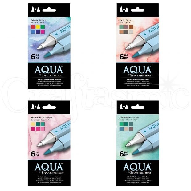New 6 Set Aqua Markers In Stock Now!!