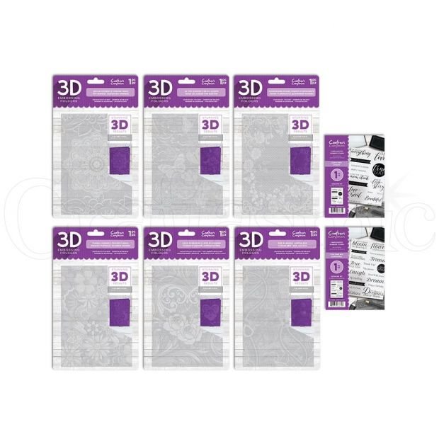 Brand New 3D Embossing Folders Available Now!