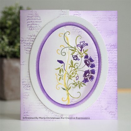 Creative Expressions Craft Dies Paper Cuts Collection Climbing Clematis Edger