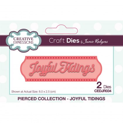 Jamie Rodgers Craft Die Pierced Joyful Tidings | Set of 2