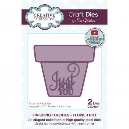 Sue Wilson Craft Dies Finishing Touches Collection Flower Pot | Set of 2