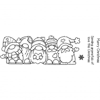 Woodware Clear Stamps Christmas Gang | Set of 4