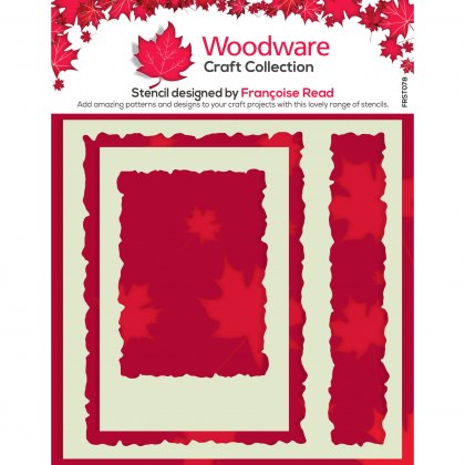 Woodware Stencil Torn Aperture | 6 x 6 inch