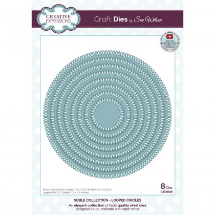 Sue Wilson Craft Dies Noble Collection Looped Circles | Set of 8