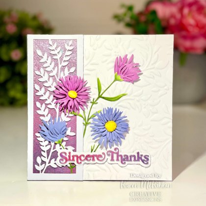 Sue Wilson Craft Dies Mini Shadowed Sentiments Collection Sincere Thanks | Set of 2