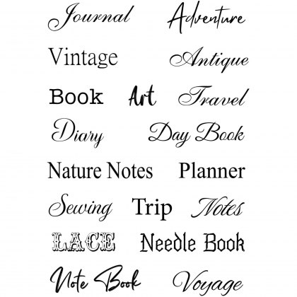 Creative Expressions Taylor Made Journals Clear Stamp Set The Bookmakers | Set of 18