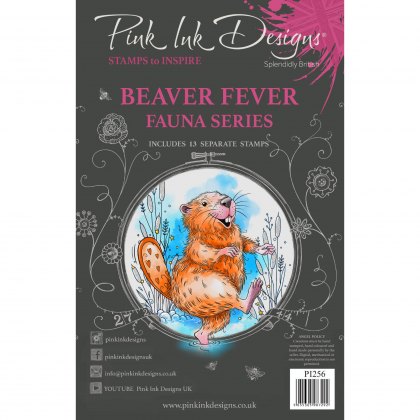 Pink Ink Designs Clear Stamp Beaver Fever | Set of 13
