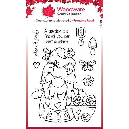 Woodware Clear Stamps Green Fingers | Set of 8