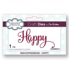 Sue Wilson Craft Dies Mini Expressions Collection Happy