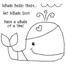 Woodware Clear Stamps Whale Hello | Set of 5