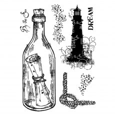 Woodware Clear Stamps Message in a Bottle | Set of 7
