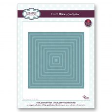 Sue Wilson Craft Dies Noble Collection Double Stitched Squares | Set of 10