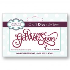 Sue Wilson Craft Dies Mini Expressions Collection Get Well Soon