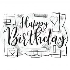 Woodware Clear Stamps Birthday Strips