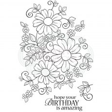 Woodware Clear Stamps Bold Blooms Caroline | Set of 2