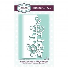 Creative Expressions Craft Dies Paper Cuts Collection Hollyhock Edger