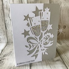 Creative Expressions Craft Dies Paper Cuts Collection Champagne Celebration Edger