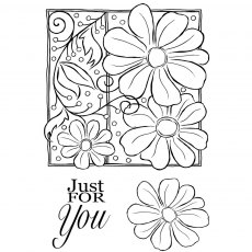 Woodware Clear Stamps Petals and Twirls | Set of 3