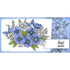 Woodware Clear Stamps Flower Garden | Set of 2