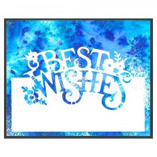 Creative Expressions Craft Dies Paper Cuts Collection Best Wishes Edger