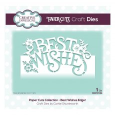 Creative Expressions Craft Dies Paper Cuts Collection Best Wishes Edger