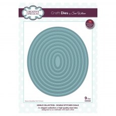 Sue Wilson Craft Dies Noble Collection Double Stitched Ovals | Set of 9
