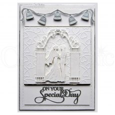 Sue Wilson Craft Dies Special Occasions Collection Wedding Arch and Columns | Set of 7
