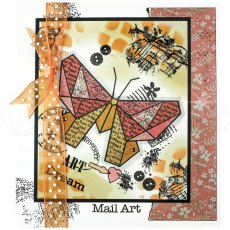Woodware Clear Stamps  Paper Butterfly