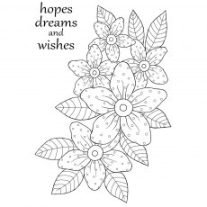 Woodware Clear Stamps Sunny Daisies | Set of 2