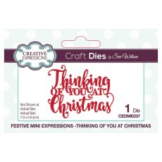 Sue Wilson Craft Dies Festive Collection 2019 Mini Expressions Thinking Of You At Christmas