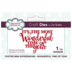 Sue Wilson Craft Dies Festive Collection 2019 Mini Expressions Wonderful Time of Year