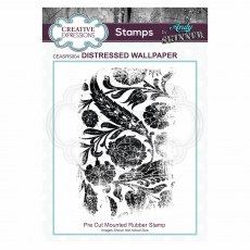 Creative Expressions Pre Cut Rubber Stamp by Andy Skinner Distressed Wallpaper