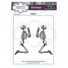 Creative Expressions Pre Cut Rubber Stamp by Andy Skinner Pray