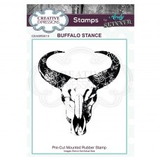 Creative Expressions Pre Cut Rubber Stamp by Andy Skinner Buffalo Stance