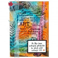 Woodware Clear Stamps Make Art Background