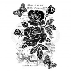 Woodware Clear Stamps Vintage Rose
