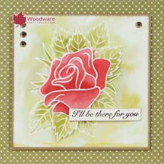 Woodware Clear Stamps Rose Bloom | Set of 2