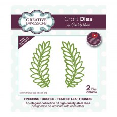Sue Wilson Craft Dies Finishing Touches Collection Feather Leaf Fronds | Set of 2