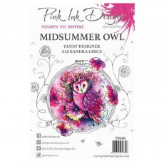 Pink Ink Designs Clear Stamp Midsummer Owl | Set of 6