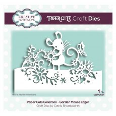 Creative Expressions Craft Dies Paper Cuts Collection Garden Mouse Edger