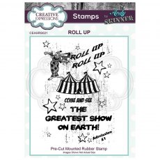 Creative Expressions Pre Cut Rubber Stamp by Andy Skinner Roll Up
