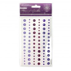 Hunkydory Diamond Sparkles Gemstones Purple Shimmer | Pack of 84