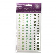 Hunkydory Diamond Sparkles Gemstones Green Shimmer | Pack of 84