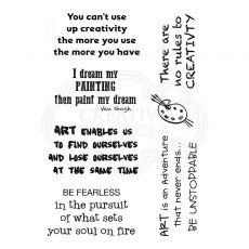 Woodware Clear Stamps Creative Quotes | Set of 7