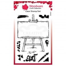 Woodware Clear Stamps Art Easel