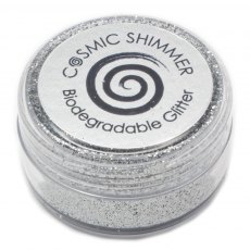 Cosmic Shimmer Biodegradable Fine Glitter Bright Silver | 10 ml