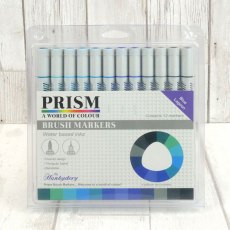 Prism Brush Markers Blue Lagoon | Set of 12